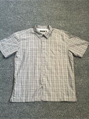 Quiksilver Waterman Collection Men’s Short Sleeve Button-Up Shirt, XL